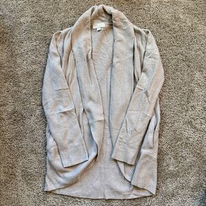 Barefoot Dreams CozyChic Lite Circle Cardi in Dove Gray XS
